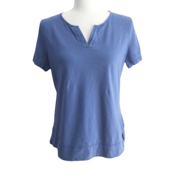 TALBOTS v-neck blue tee - Picture 1 of 7